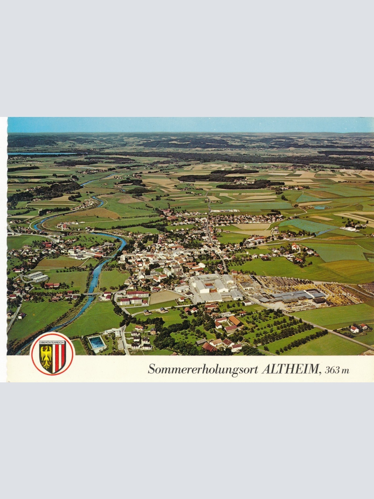 Alpine - Luftbild aus Altheim Oberösterreich Ansichtskarte (11270)-
