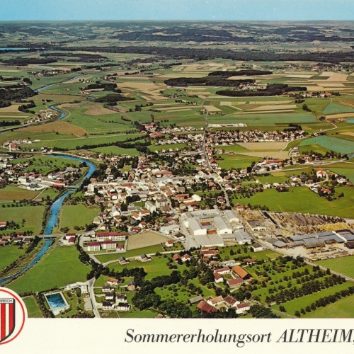 Alpine - Luftbild aus Altheim Oberösterreich Ansichtskarte (11270)-