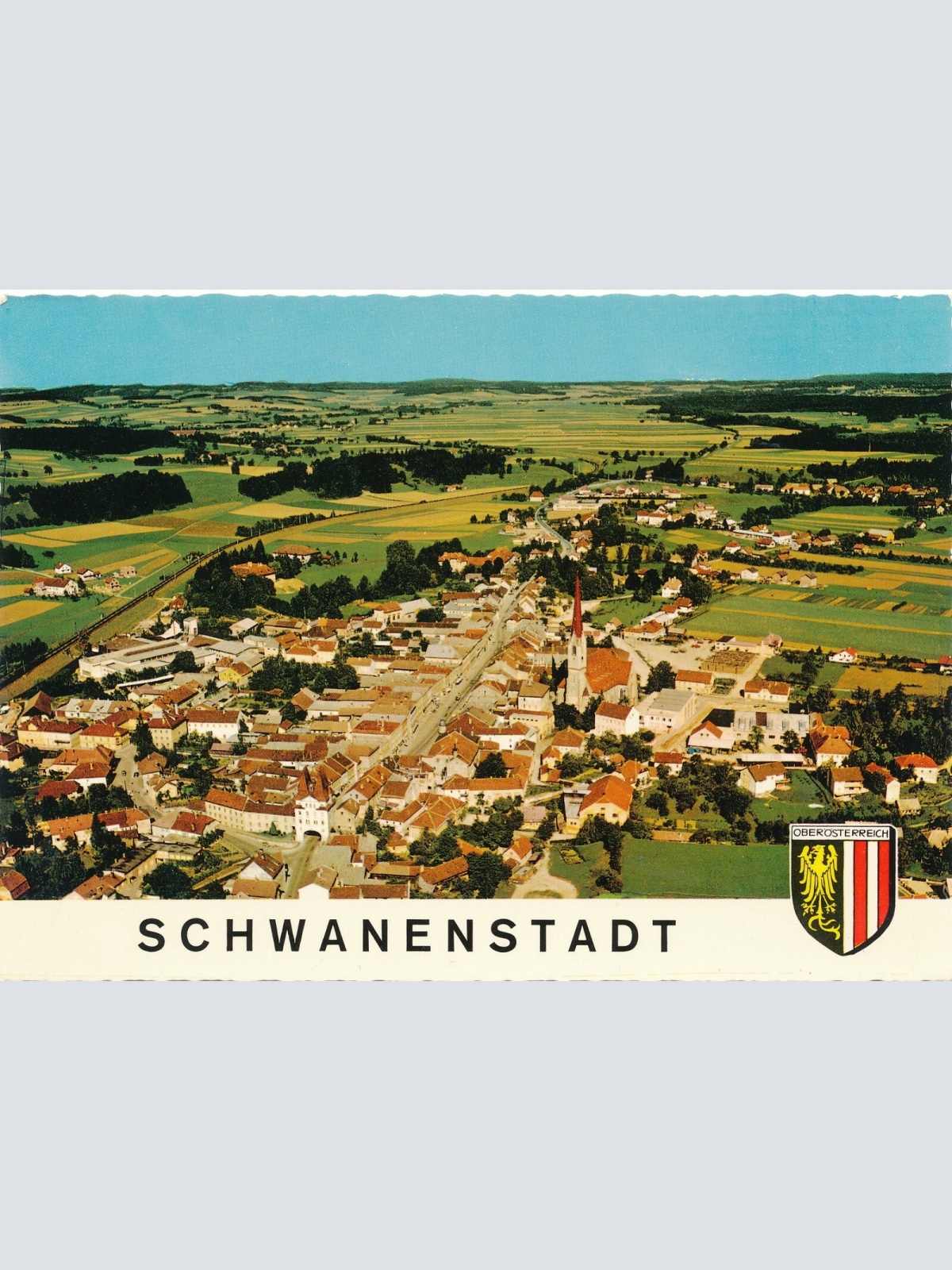 Alpine - Luftbild aus Schwanenstadt Oberösterreich Ansichtskarte (11237)