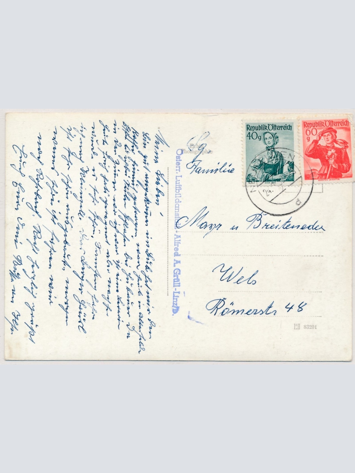 AK, Neufelden, Fliegeraufnahme Nr. 3, Oberösterreich (S2512)