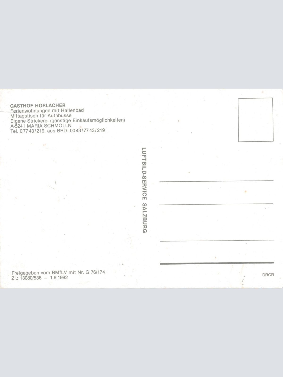 AK aus Maria Schmolln Gasthof Horlacher Oberösterreich Ansichtskarte (11276)