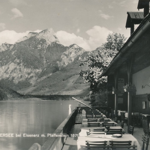 AK Leopoldsteiner See bei Eisenerz Steiermark Ansichtskarte (10836)