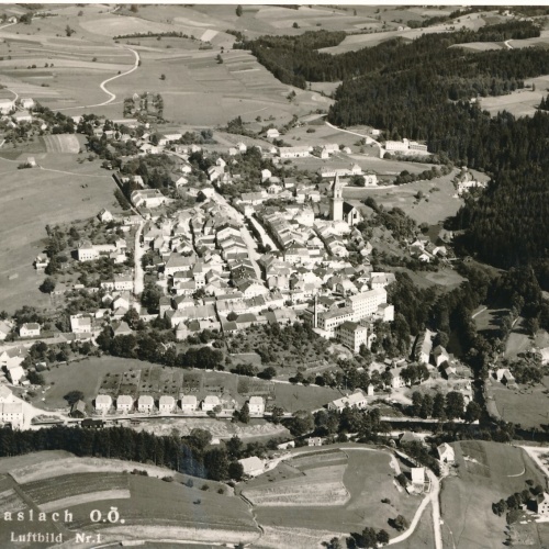 AK, Haslach, Luftbild Nr. 1 Oberösterreich (S2542)