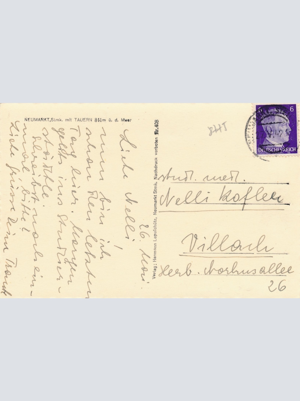 AK aus Neumarkt Steiermark Ansichtskarte (10838)