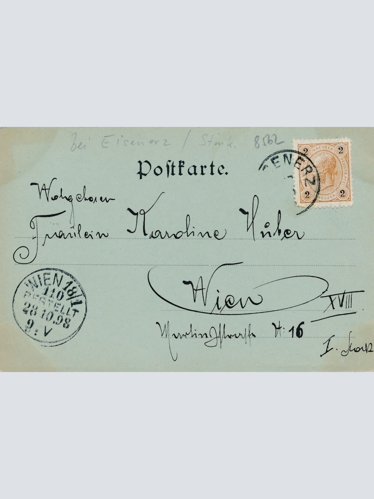 Mondschein - Karte vom Leopoldsteiner See Steiermark Ansichtskarte (10840)