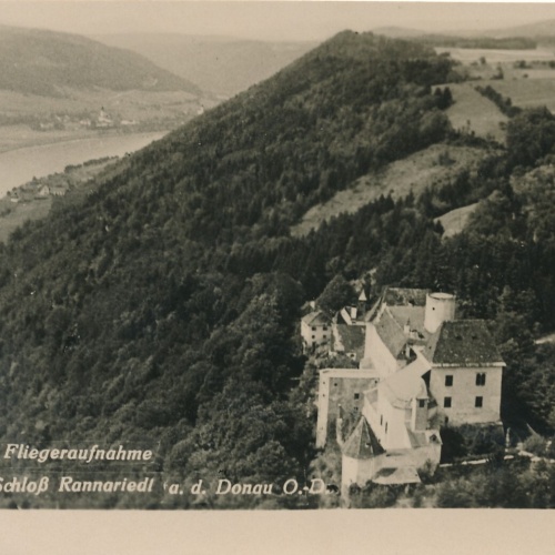 AK vom Schloß Rannariedl Fliegeraufnahme Oberösterreich Ansichtskarte (11203)