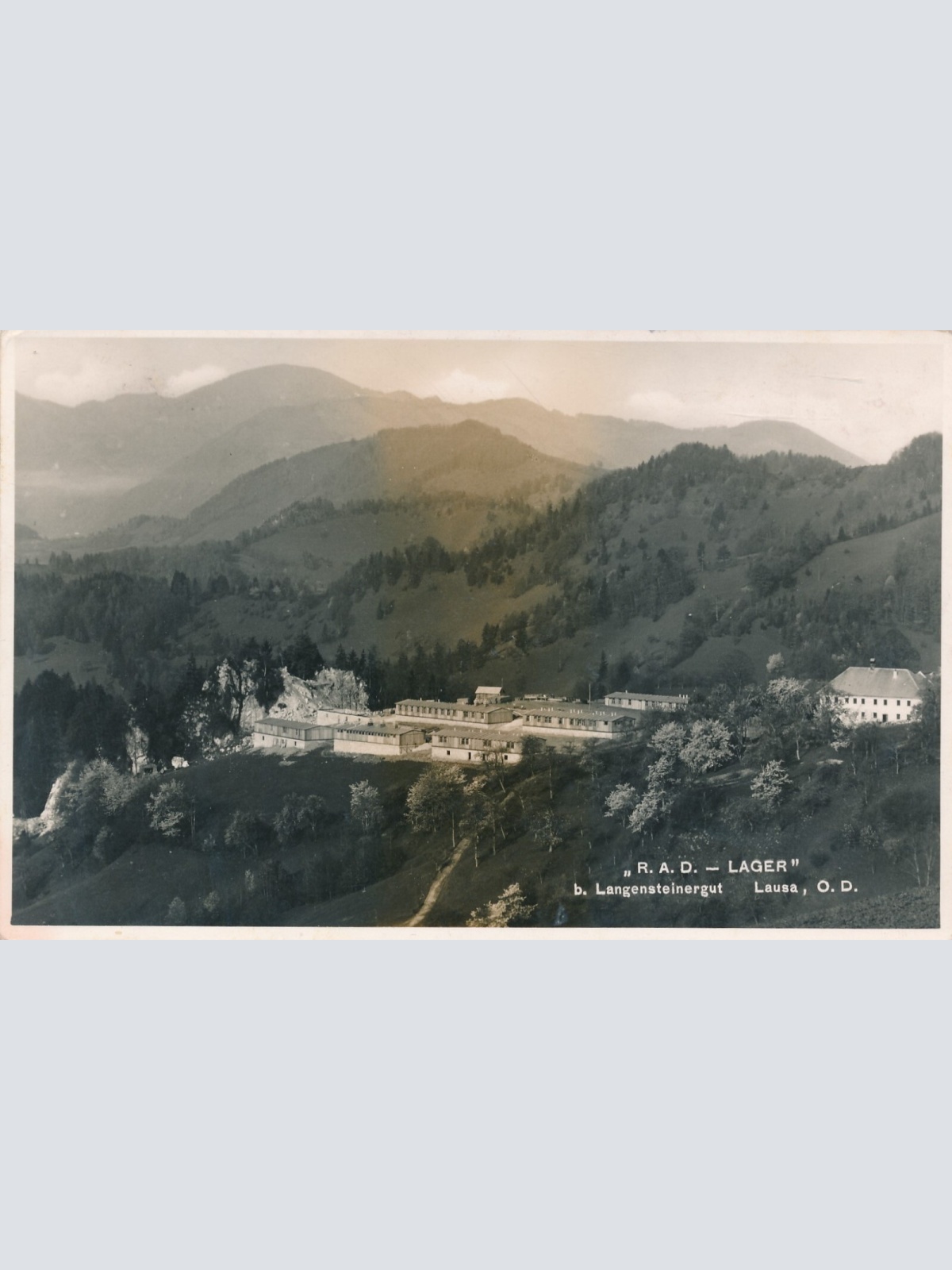 AK aus Lausa R.A.D. Lager Oberösterreich Ansichtskarte (11205)