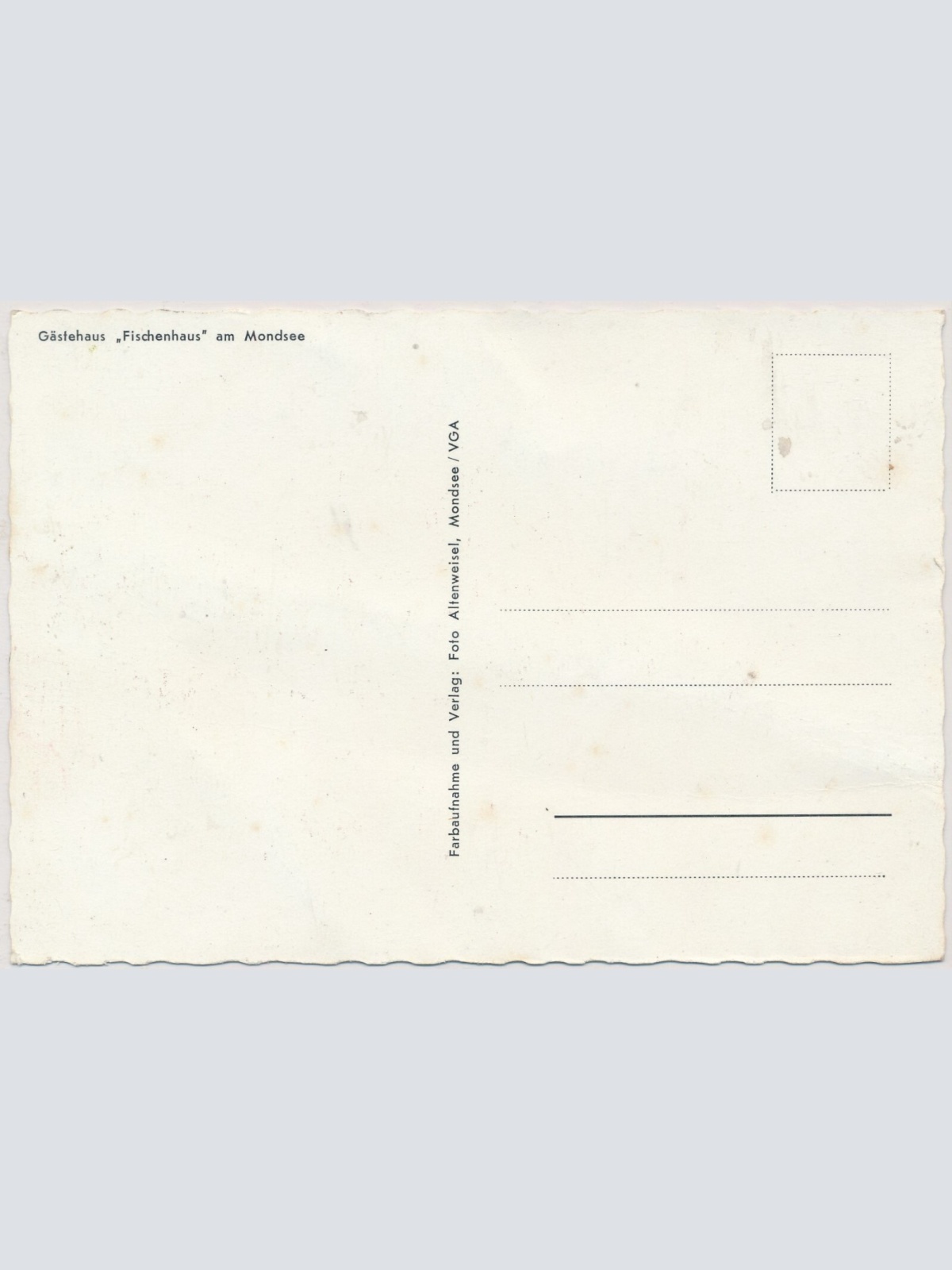 AK, Mondsee, Gästehaus Fischenhaus, Oberösterreich (S2627)