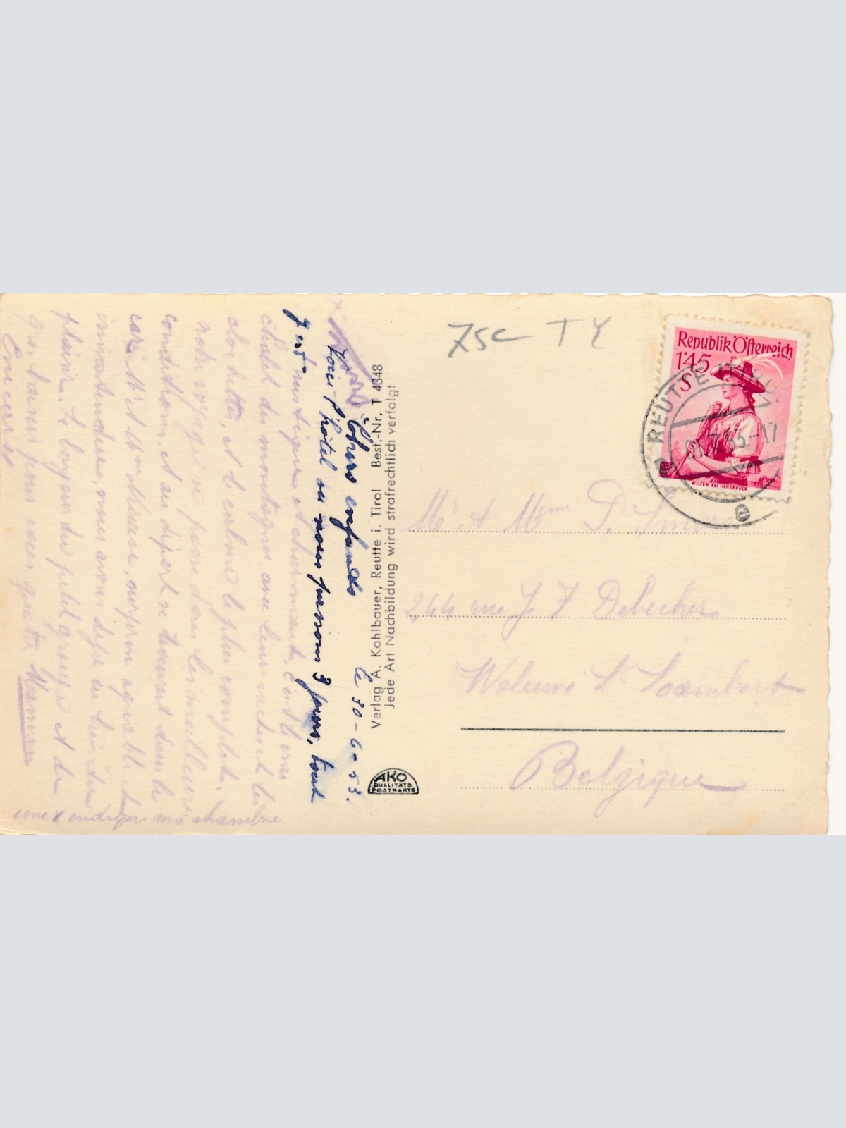 AK vom Ammerwald Hotel Tirol Ansichtskarte (11417)