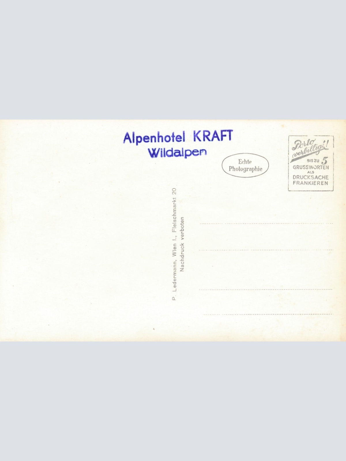 AK aus Wildalpen Steiermark Ansichtskarte (11406)