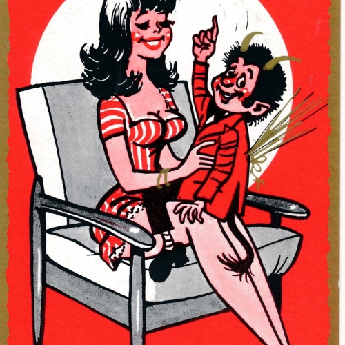 Motiv - Karte vom Krampus ein Krampus hat auf dieser Erden (11347)