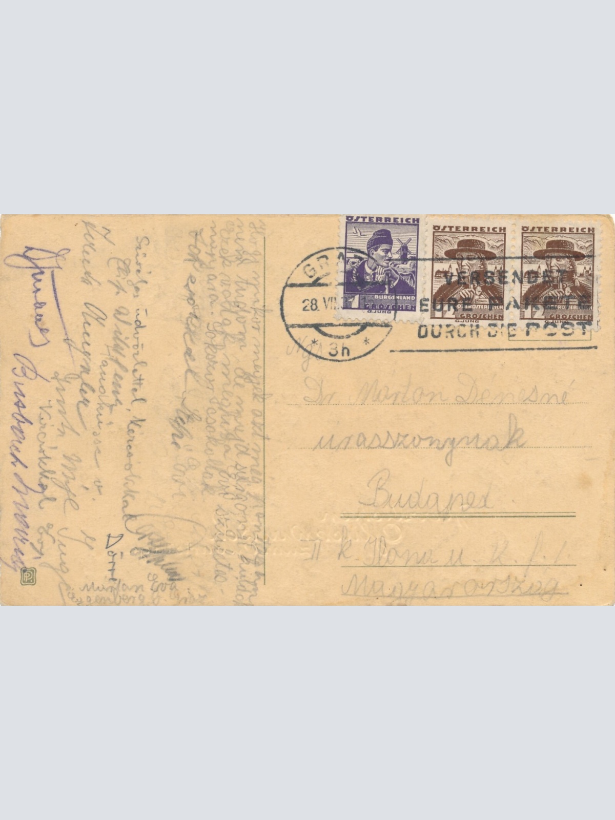 Motiv - Karte von zwei Hunden Herzlichen Glückwunsch zum Geburtstag (10356)