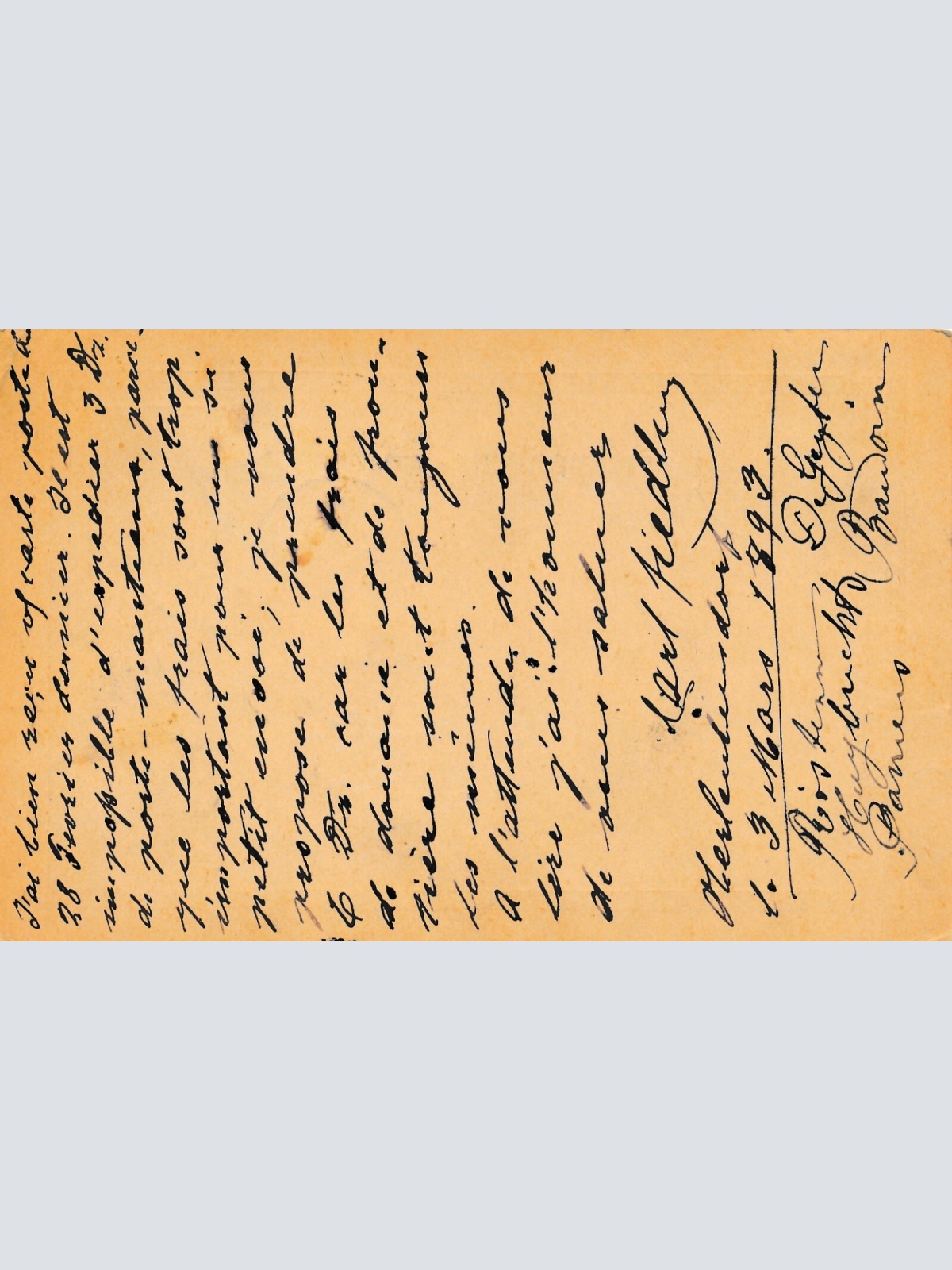 2 Kreuzer - Ganzsachen - Karte aus 1893 aus Eutensdorf + 3 Kreuzer ZF (11340)