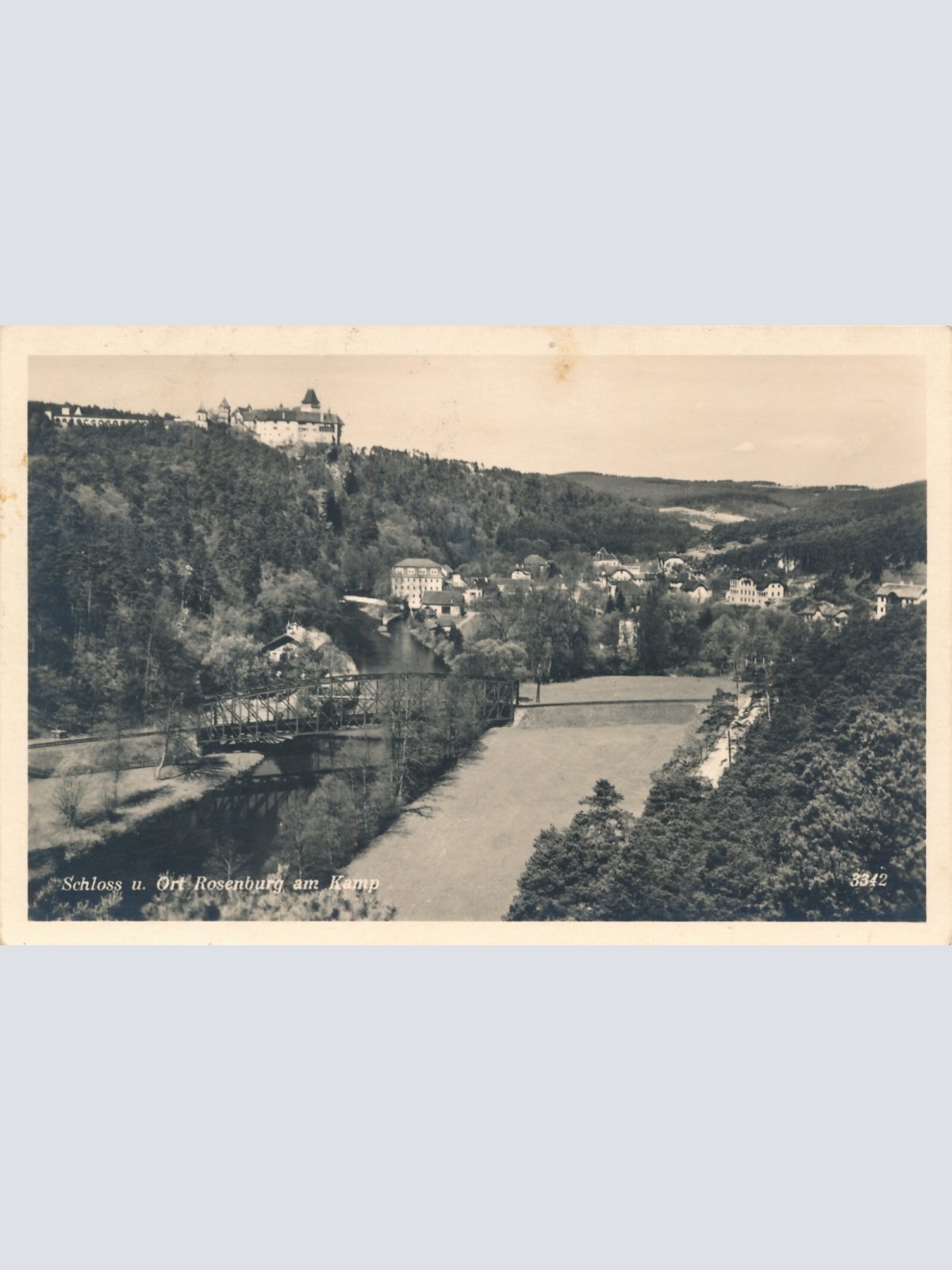 AK, Schloss u. Ort Rosenburg am Kamp, Niederösterreich (S2585)
