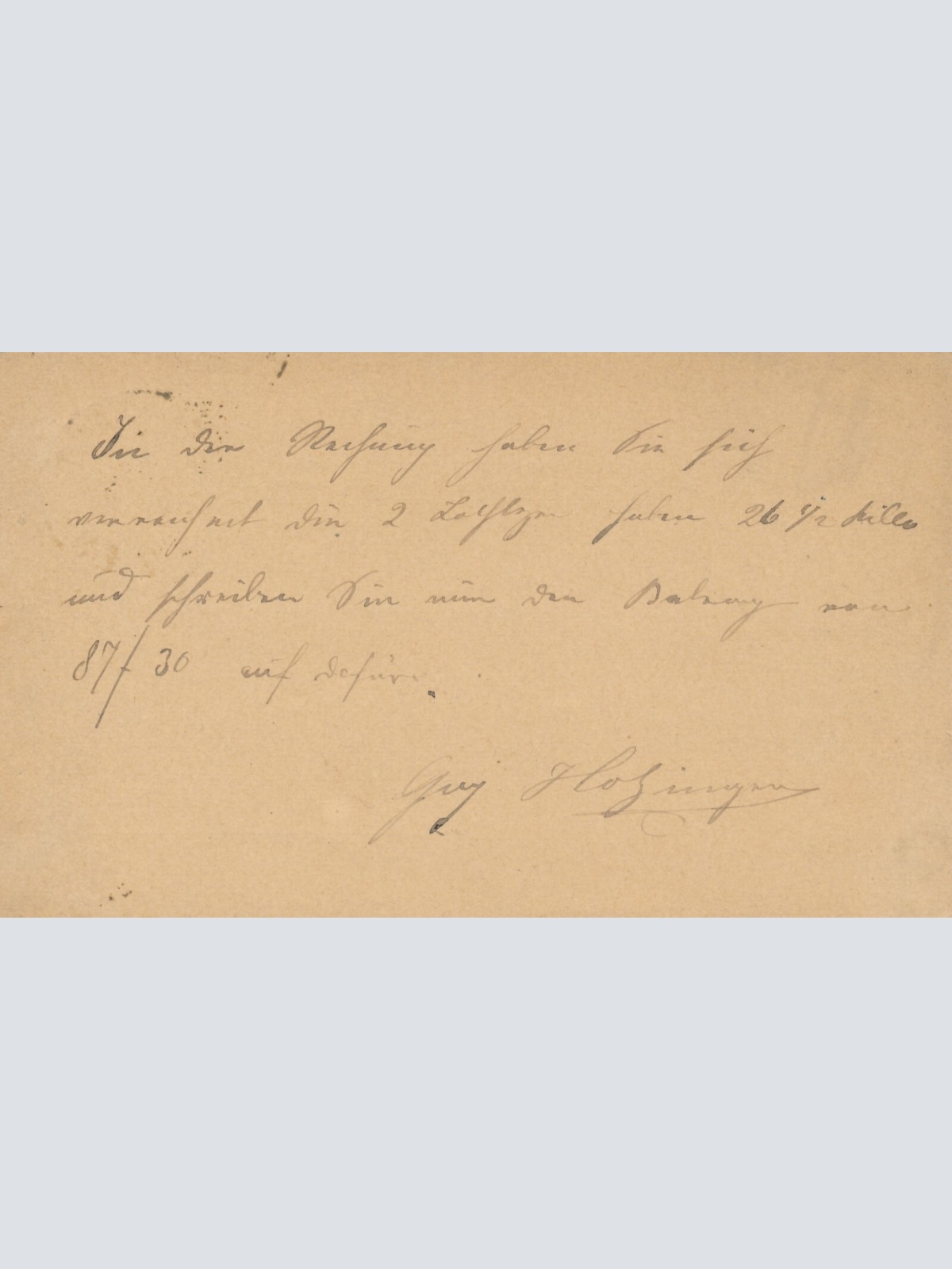 2 Kreuzer Ganzsachen - Karte aus Wien Josefstadt (11174)