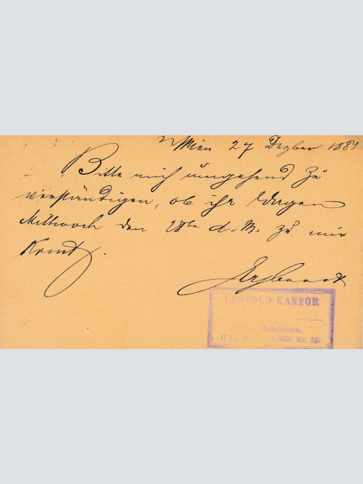 2 Kreuzer Ganzsachen - Karte 1884 aus Fünfhaus (11170)