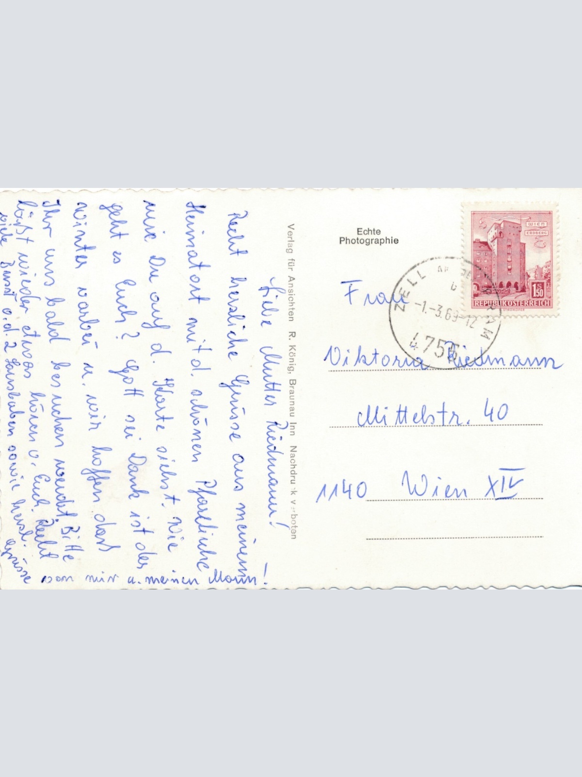 AK aus Traufkirchen an der Pram mit Kirche Ansichtskarte (10001)