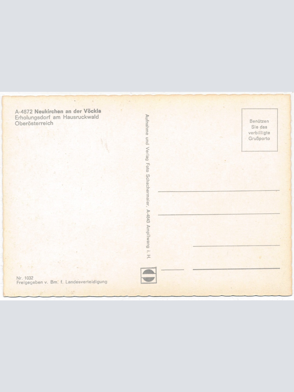 AK, Neukirchen an der Vöckla, Oberösterreich (S2746)