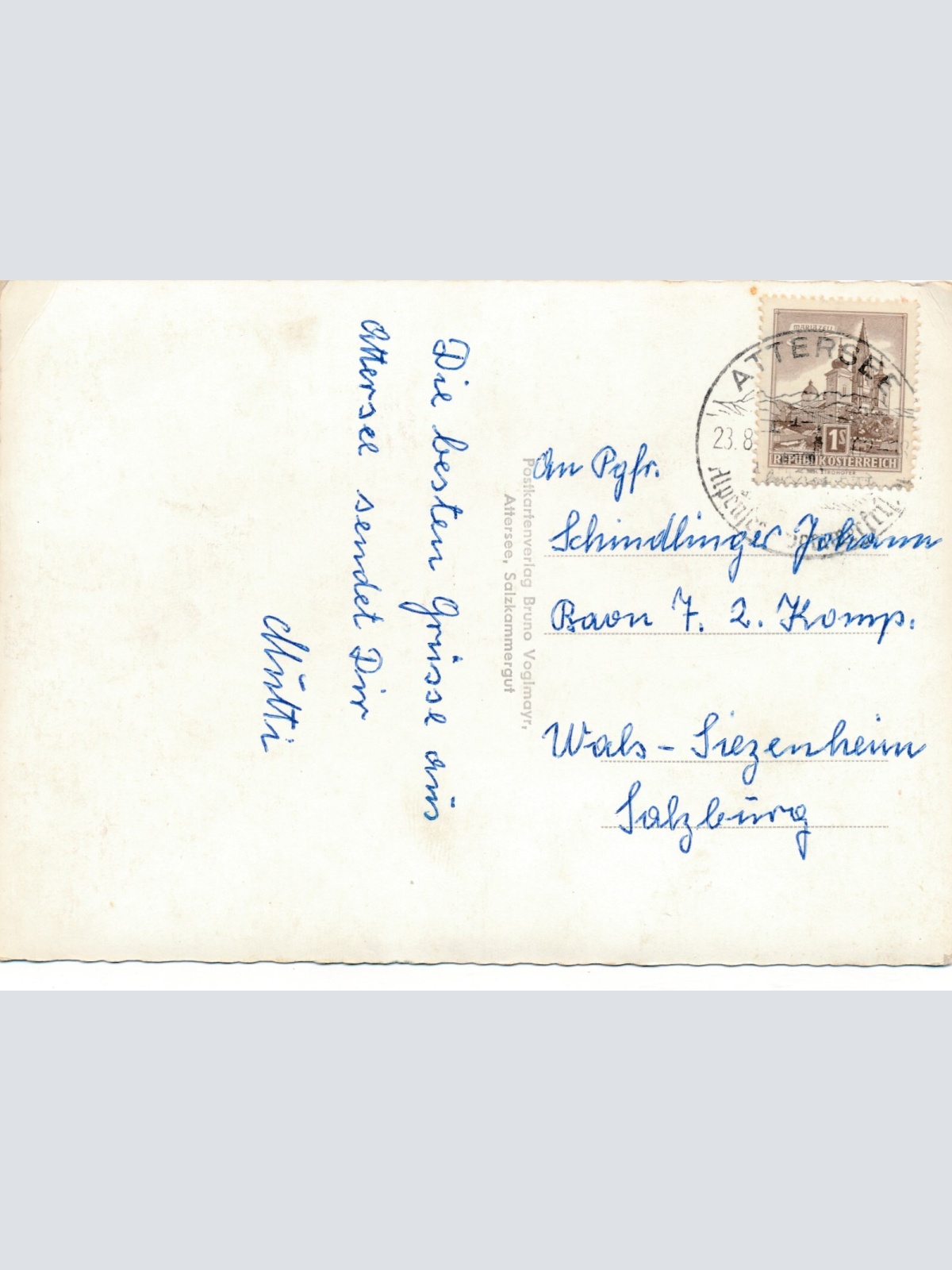 AK aus Attersee Flugaufnahme 645 Oberösterreich Ansichtskarte (11667)