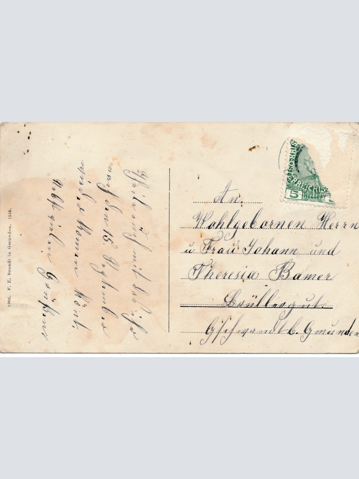 AK aus Gmunden Mädchen Pensionat Oberösterreich Ansichtskarte (11647)