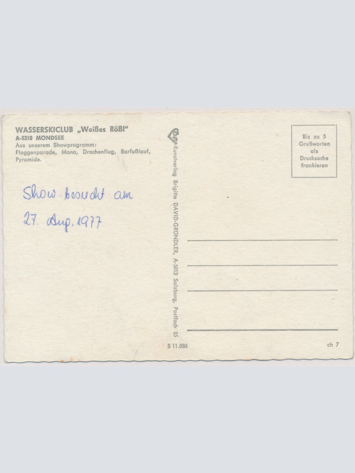 AK, Mondsee, Wasserskiclub, Oberösterreich (S2752)