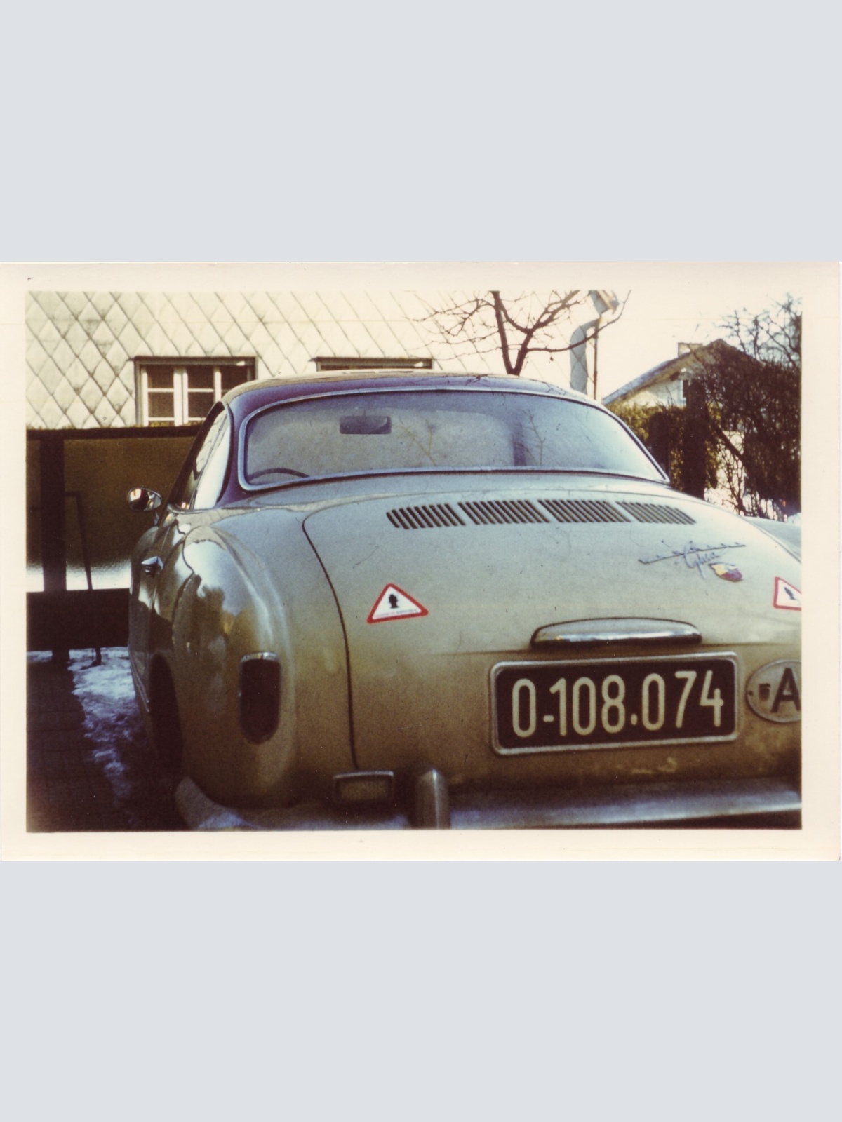 AK Annodazumals zwei Karten von einem Oldtimer Auto  (10750)