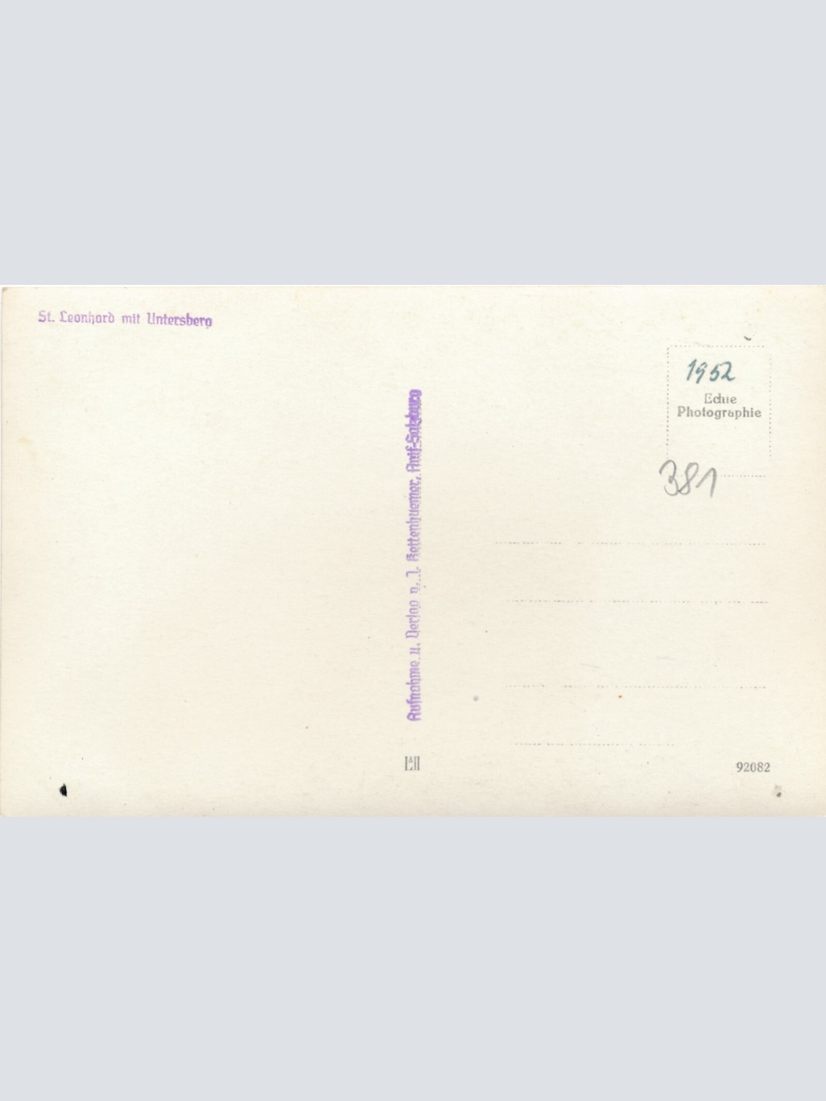 AK aus St. Leonhard Salzburg Ansichtskarte (11427)