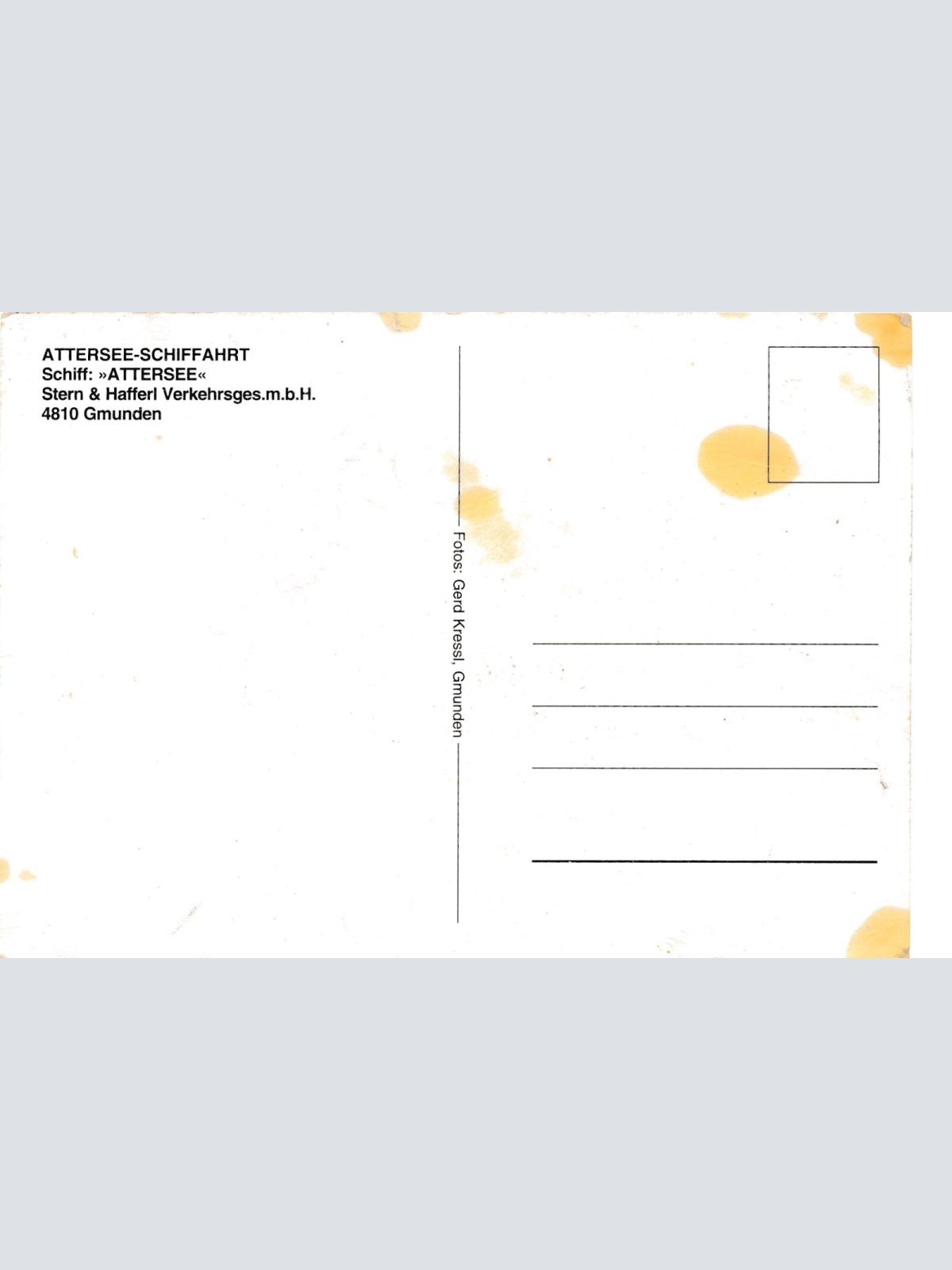AK, Schifffahrt, Attersee, Oberösterreich (S2683)