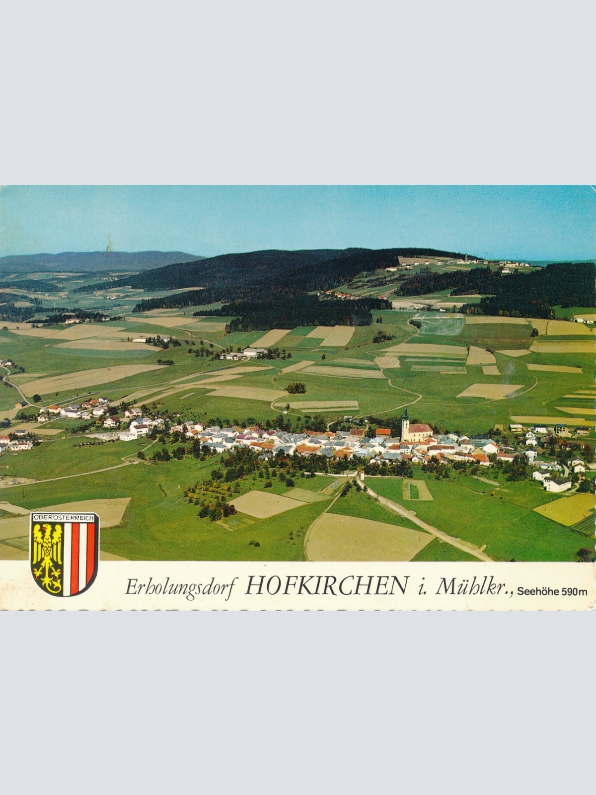 Scheureka Luftbild Hofkirchen Oberösterreich Ansichtskarte (11514)