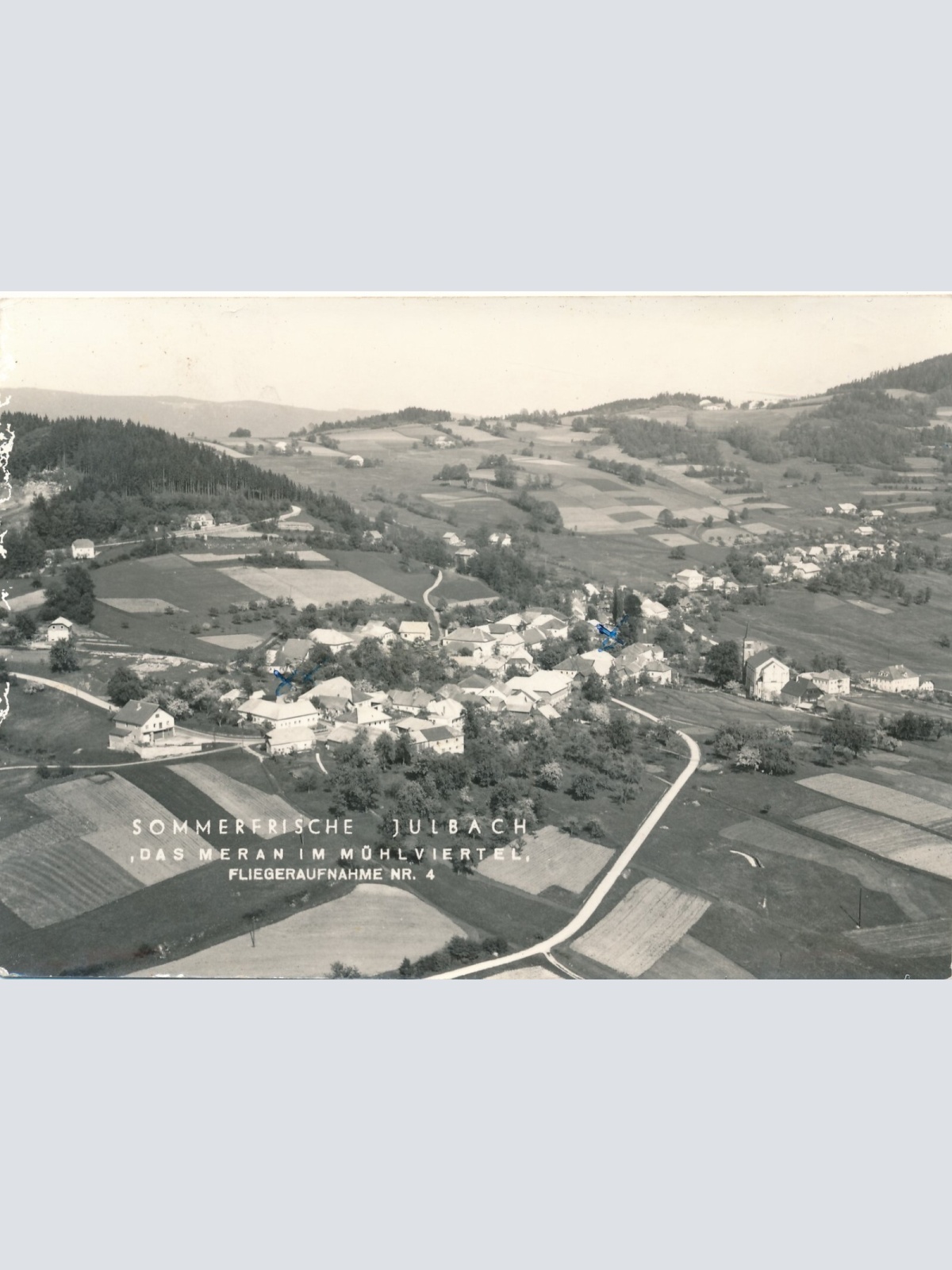 AK aus Julbach Fliegeraufnahme Nr. 4 Oberösterreich Ansichtskarte (11519)