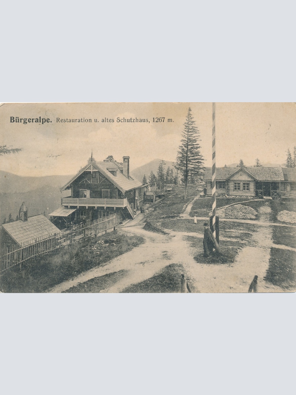 AK gruss von der Bürgeralpe bei Maria Zell Steiermark Ansichtskarte (11992)