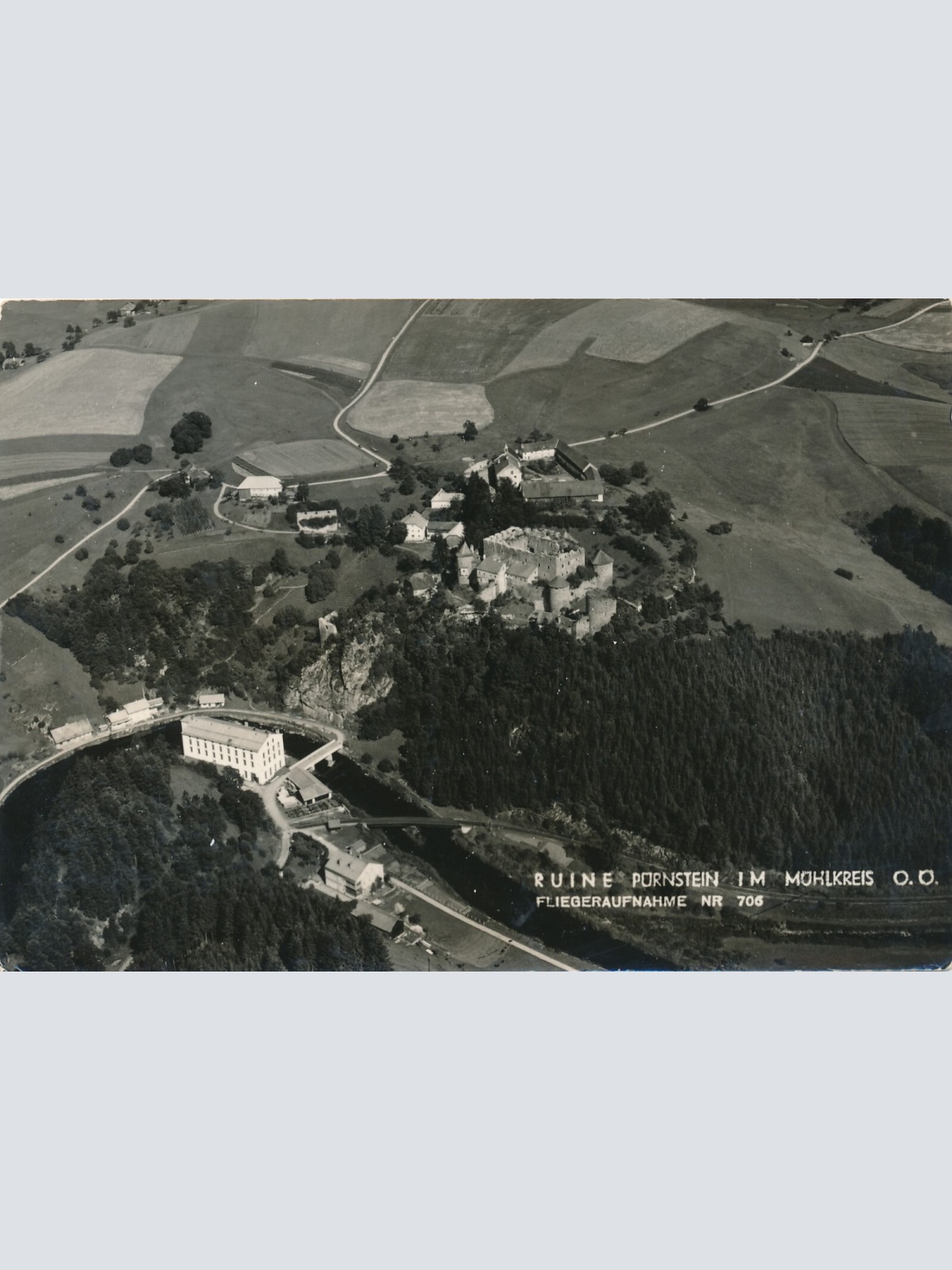 AK aus Pürnstein Fliegeraufnahme Nr. 706 Oberösterreich Ansichtskarte (11520)