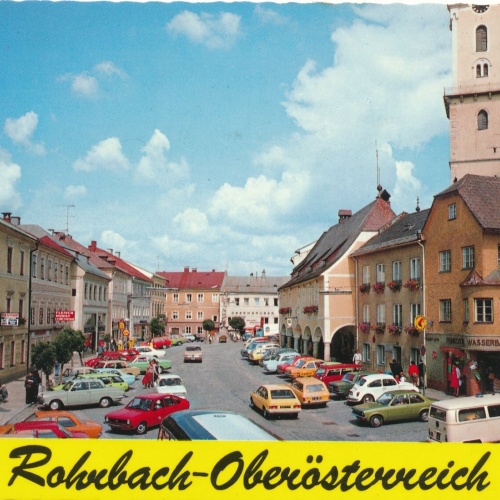 AK aus Rohrbach mit Oldtimer Oberösterreich Ansichtskarte (11510)