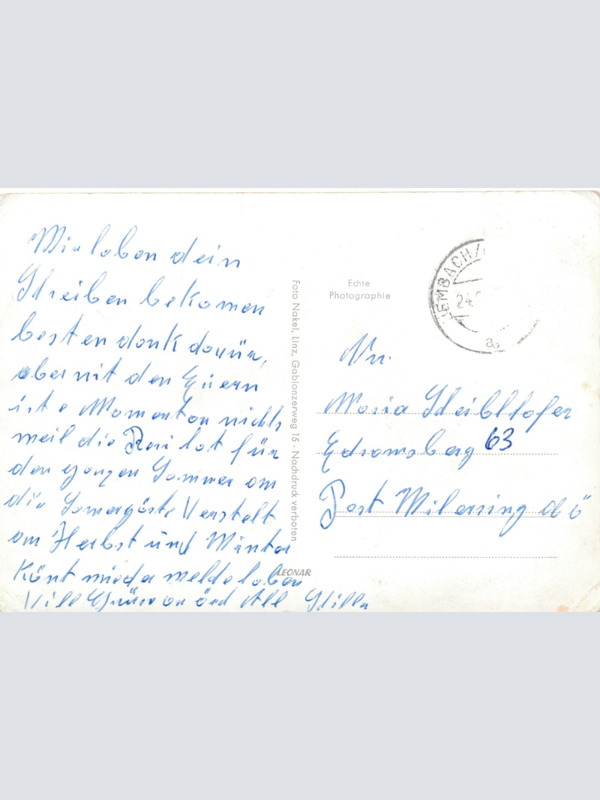 AK aus Lembach Oberösterreich Ansichtskarte (11521)