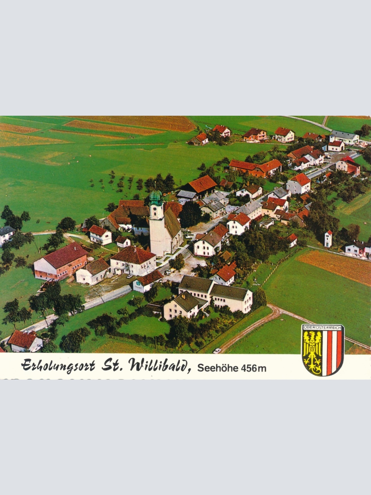 Alpine - Luftbild aus St. Willibald Oberösterreich Ansichtskarte (11454)