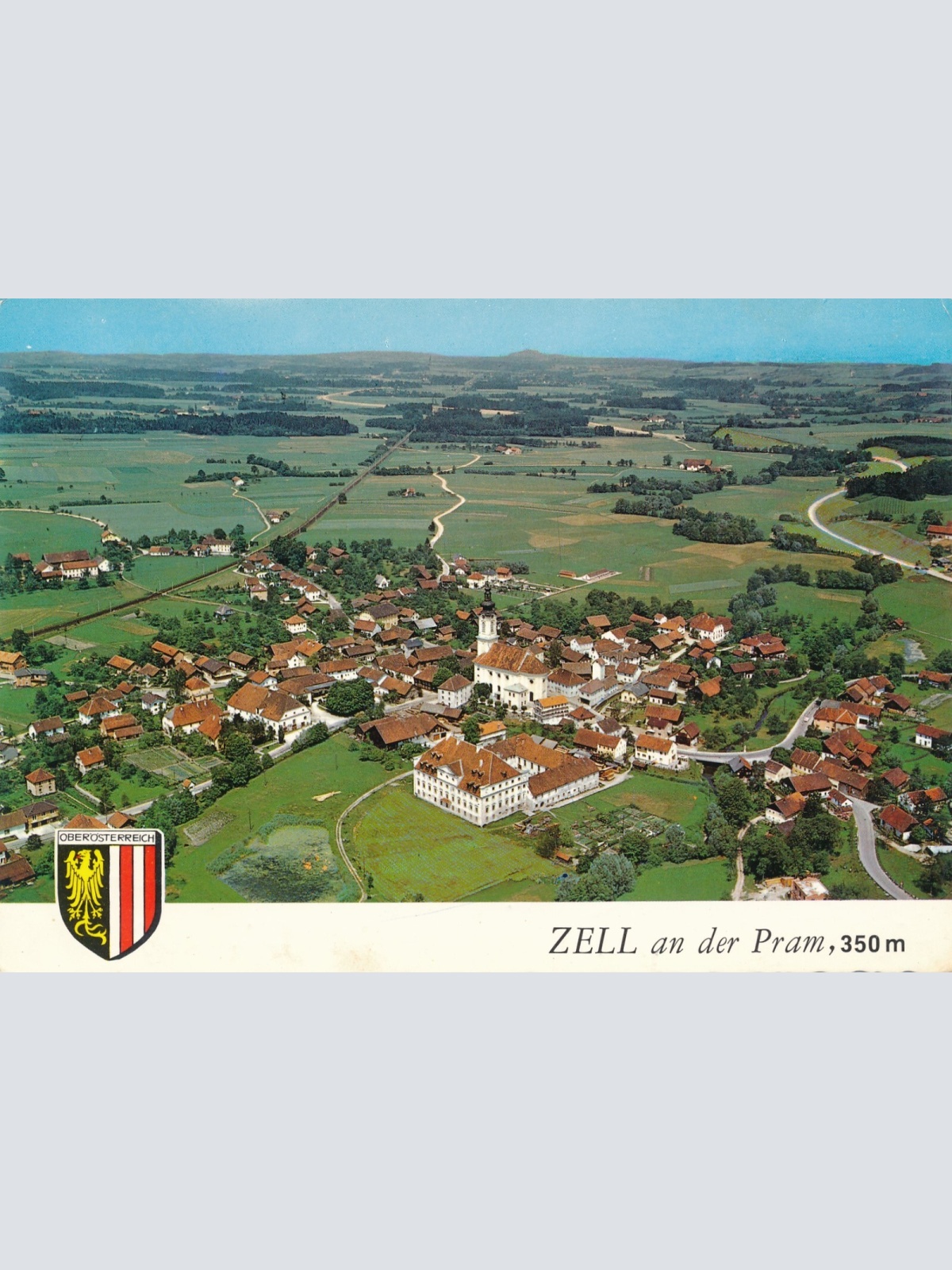 Alpine - Luftbild aus Zell an der Pram Oberösterreich Ansichtskarte (11455)