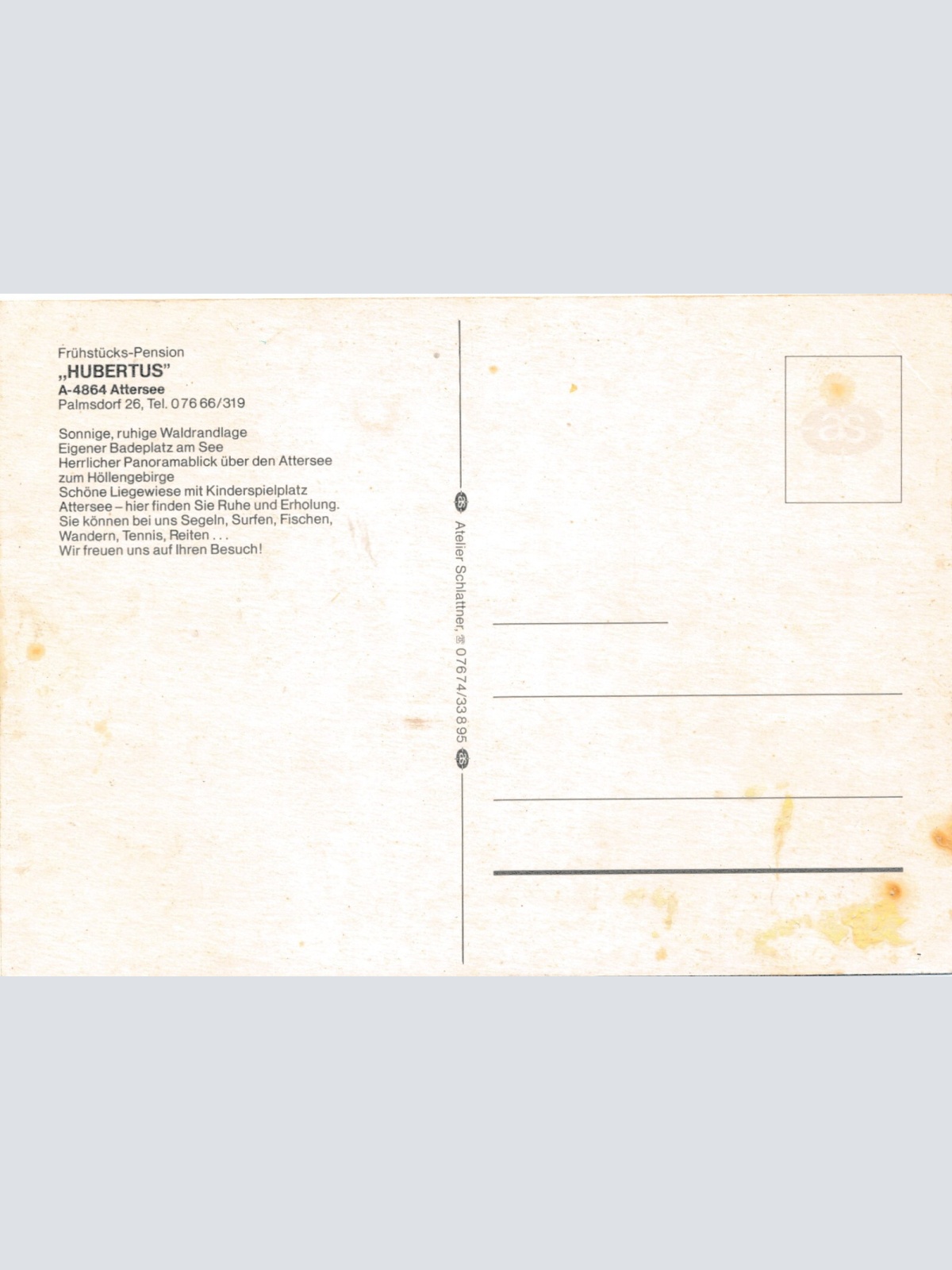 AK, Attersee, Hubertus Pension, Oberösterreich (S2661)
