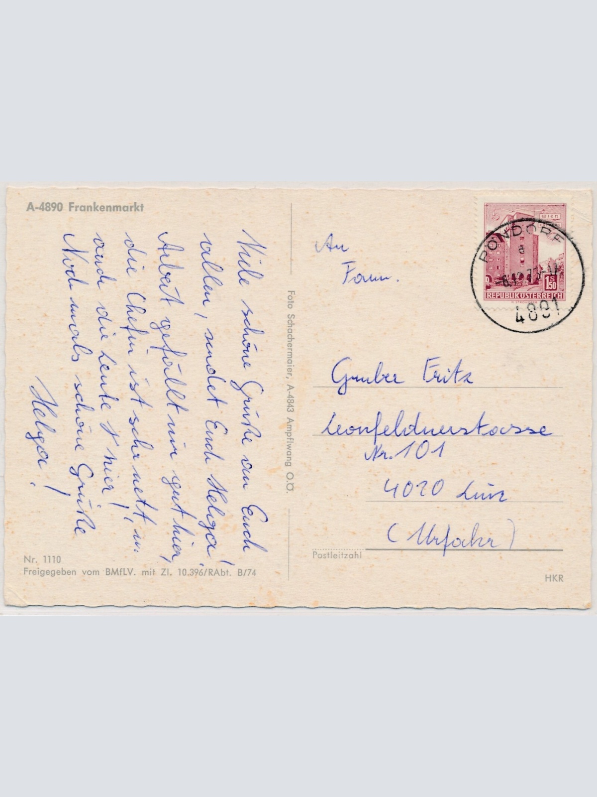 AK, Frankenmarkt, Oberösterreich (S2645)