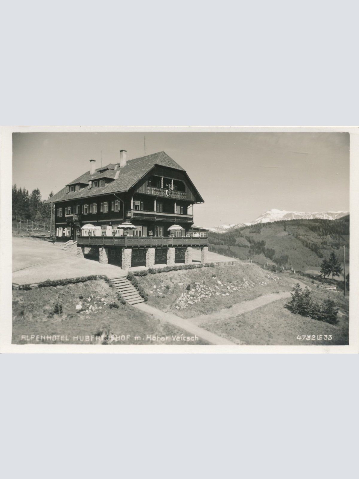 AK Alpenhotel Hubertushof Steiermark Ansichtskarte (11949)