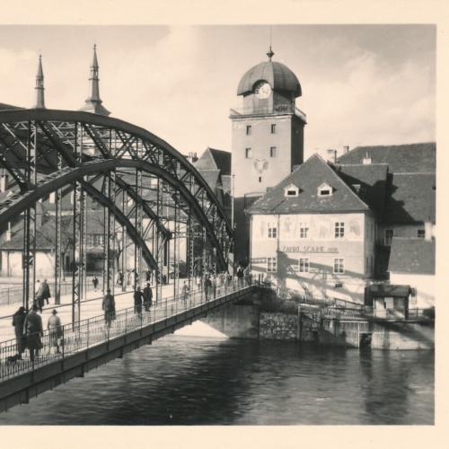 AK aus Leoben mit Brücke Steiermark Ansichtskarte (11968)