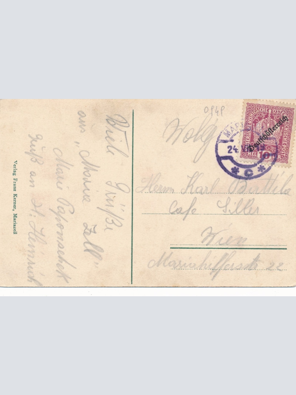 AK aus Mariazell Bürgeralpe Steiermark Ansichtskarte (11990)