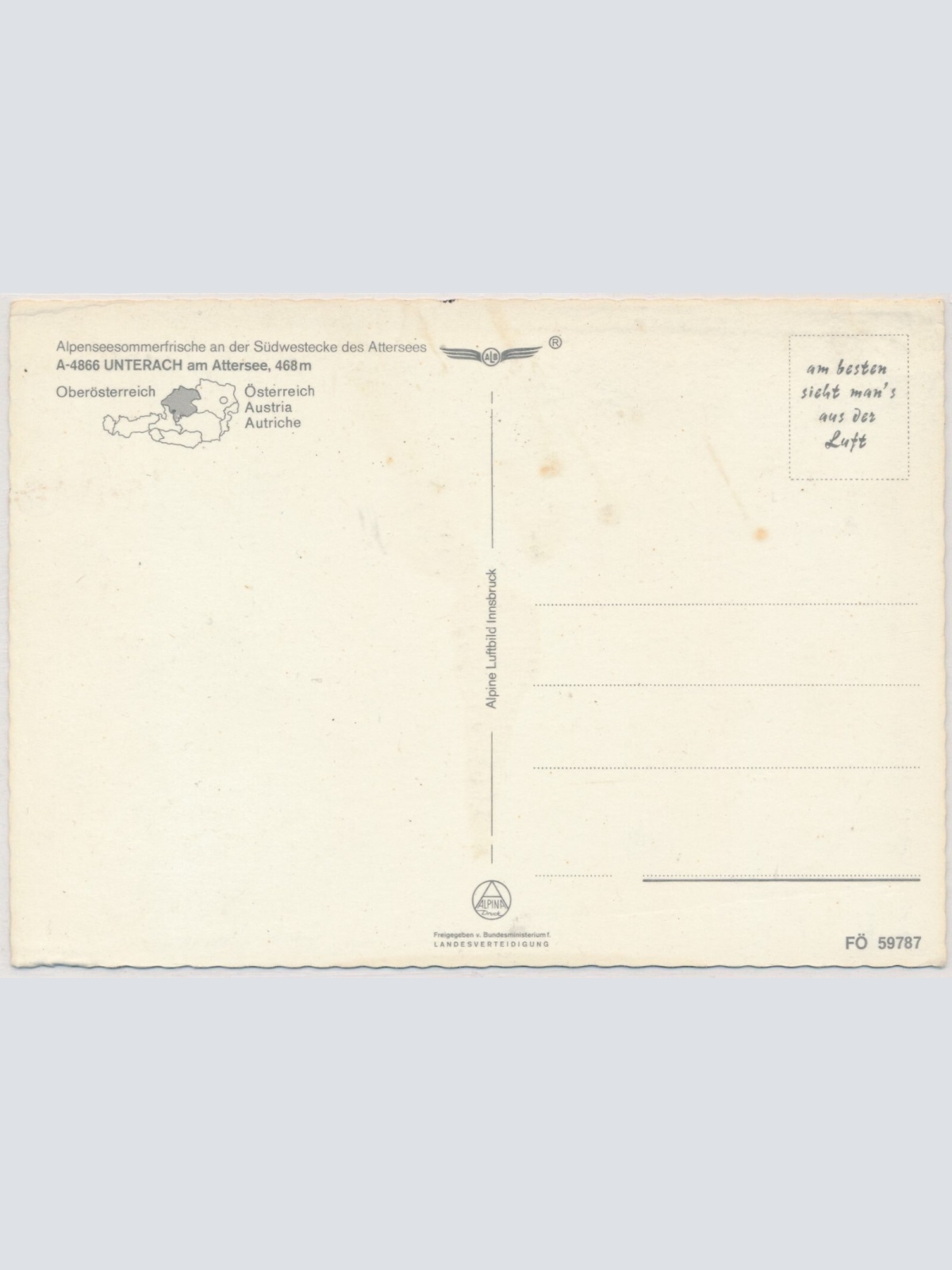 AK, Unterach am Attersee, Oberösterreich (S2782)