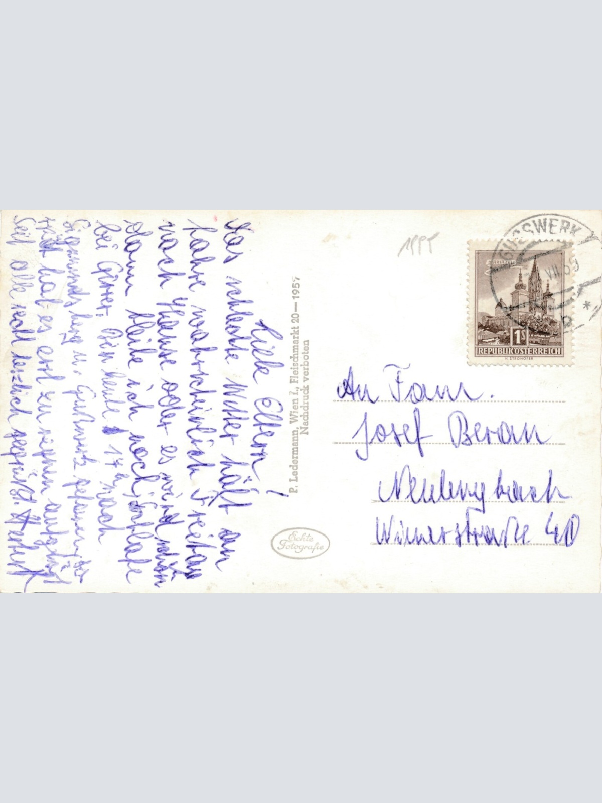 AK aus Gusswerk Steiermark Ansichtskarte (12078)