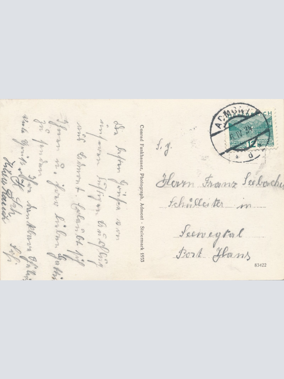 AK aus Gstatterboden Steiermark Ansichtskarte (J175)