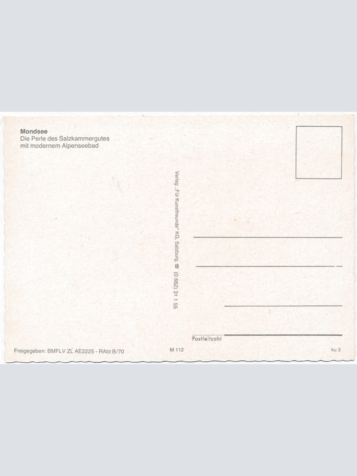 AK, Mondsee, Oberösterreich (S2842)