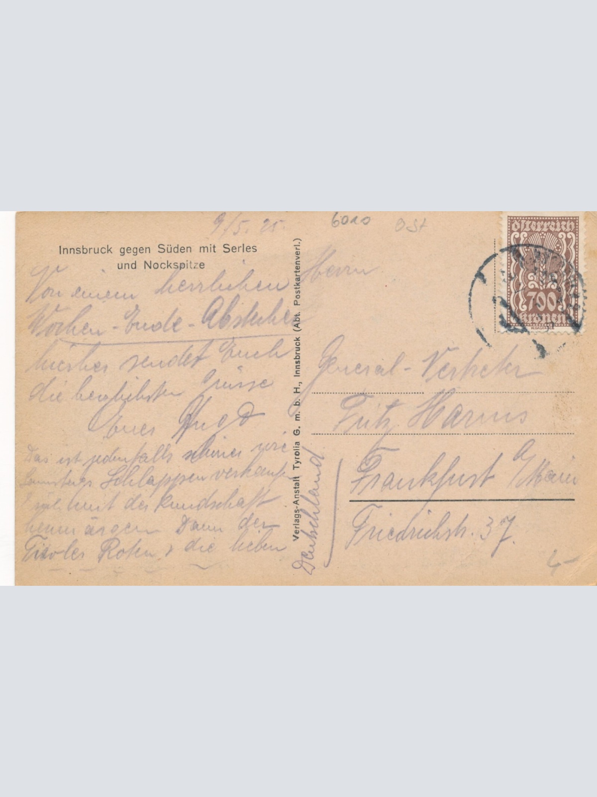 AK aus Innsbruck Tirol Ansichtskarte (11709)