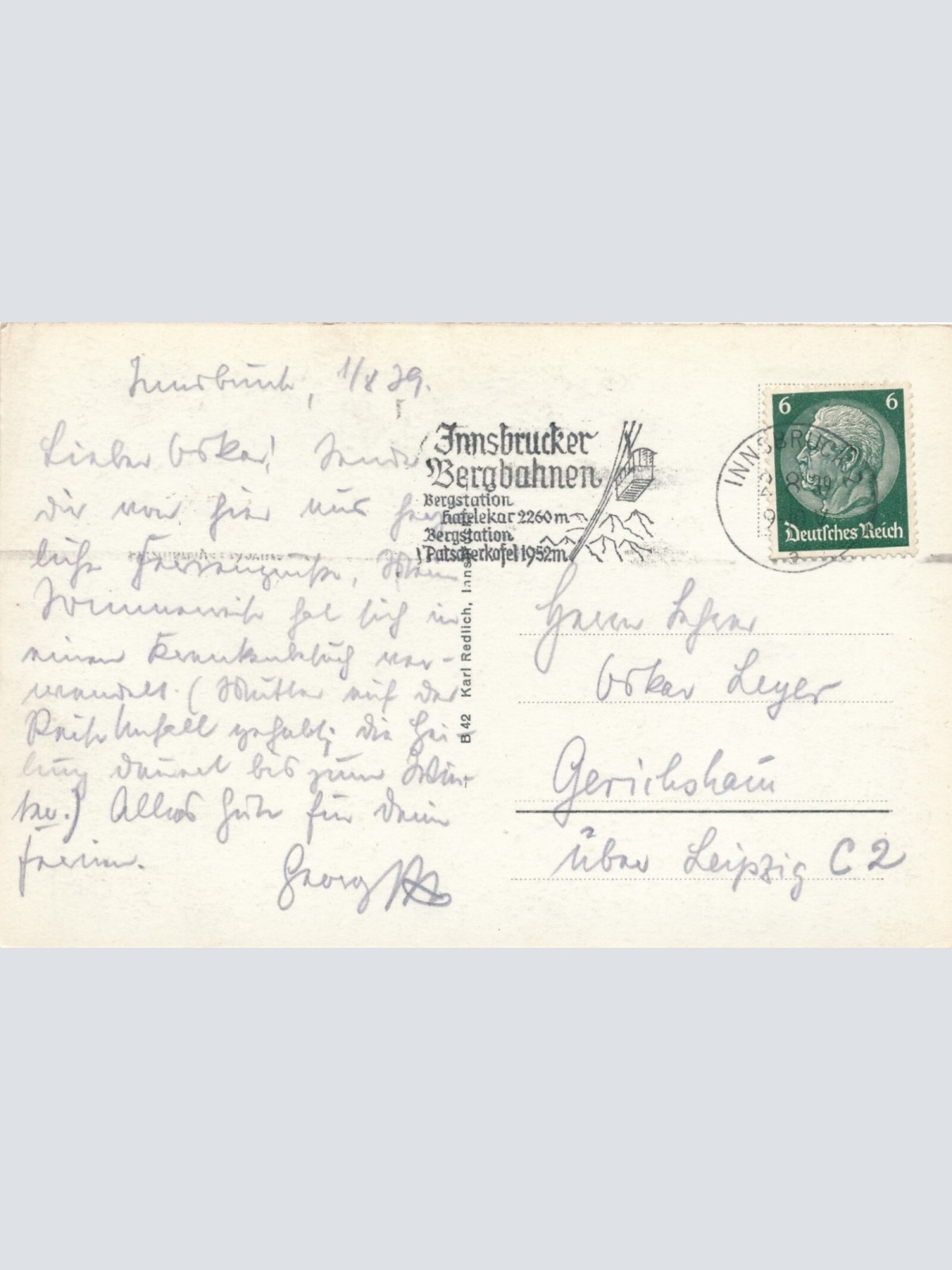 AK aus Innsbruck Tirol Ansichtskarte (11715)