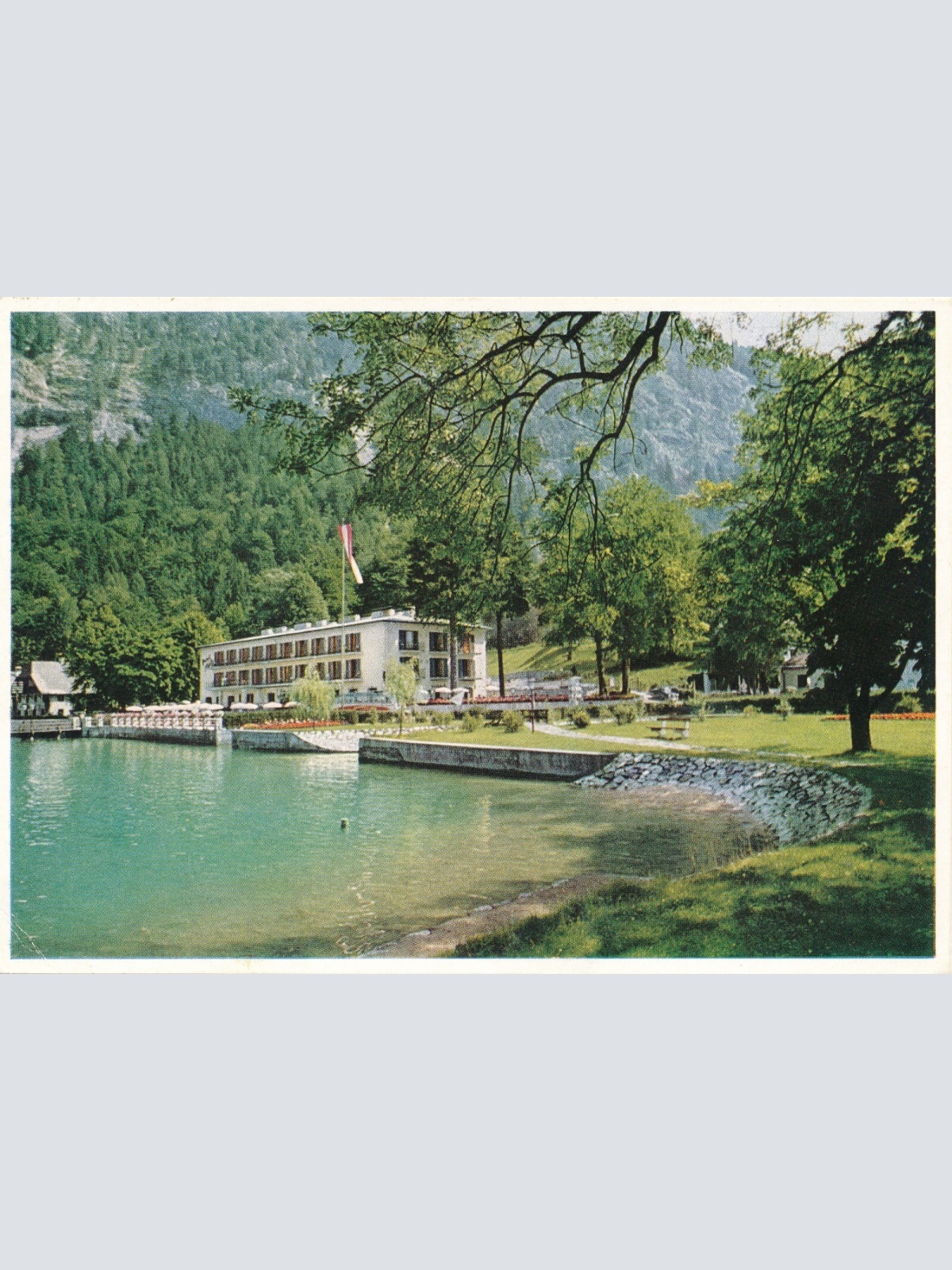 AK aus Weissenbach Hotel Post Oberösterreich Ansichtskarte (11745)