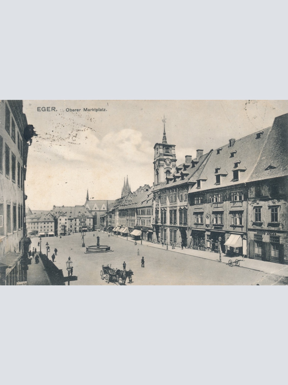 AK aus Eger Marktplatz Tschechoslowakei Ansichtskarte (11829)