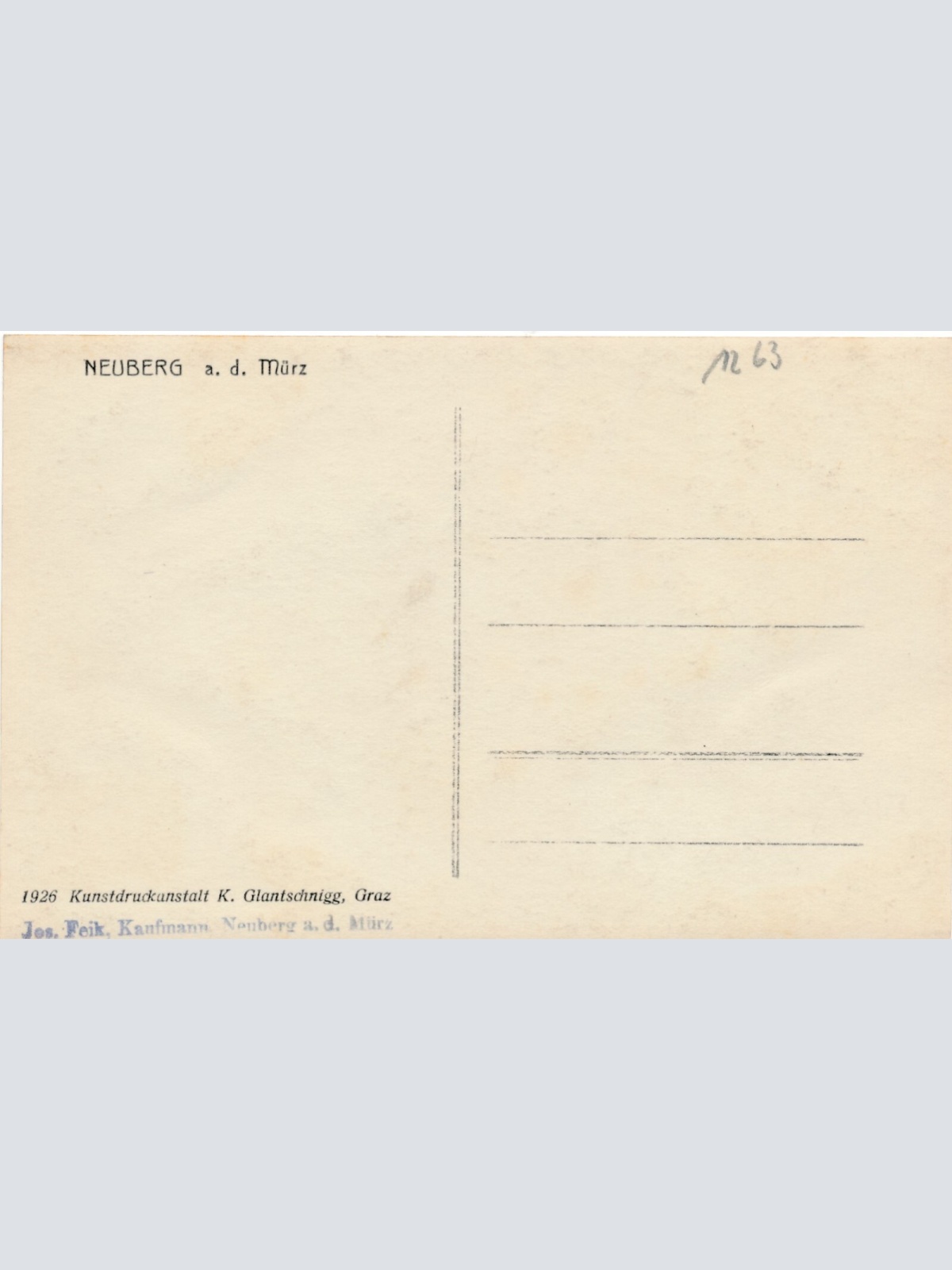 AK aus Neuberg an der Mürz Steiermark Ansichtskarte (11880)